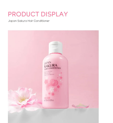 LAIKOU Japan Sakura Shampoo or Hair Conditioner Complex Oil Hair Care Repair Damaged Hair Repair Serum Oil Anti Hairs Loss