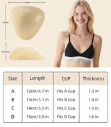 Double-Sided Sticky Bra Pads Women Summer Ultra Instant Push Up Bra Pads Reusable Padded Inserts Strapless Lift For Swimsuit