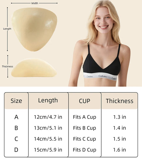 Double-Sided Sticky Bra Pads Women Summer Ultra Instant Push Up Bra Pads Reusable Padded Inserts Strapless Lift For Swimsuit