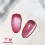 5g/Bottle White Moonlight Nail Cat's Eye Gel Magnetic Satin Gel Polish 9-Colors Soak Off Glitter Phototherapy Manicure Varnish