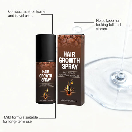 Biotin Caffeine Hair Serum Spray Deep Hydrating Nourishment Strengthen Hair Roots Reduce Hair Loss Smoothing Shiny Hair Care