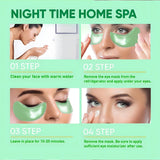 60pcs seaweed hyaluronic acid eye mask to remove dark circles collagen eye patch facial care products