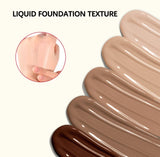 5 Colors Matte Liquid Foundation Base Sweat Resistant Smooth Cover Blemish Pores Natural Matte Finish Lightweight Face Makeup Cosmetic Base