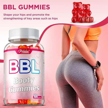 BBL Gummies for Bigger Butt Growth - Shape Female Body, Tighten Buttocks, Prevent Sagging and Collapse, Increase Sexy Buttocks