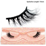 Half Lashes Mink Eyelashes Fluffy Soft False Eyelashes Wispy Cross Mink Eye Lashes Natural Short Mink Eyelash Extension Makeup