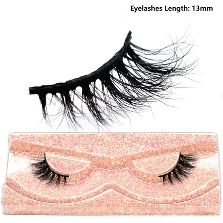 Half Lashes Mink Eyelashes Fluffy Soft False Eyelashes Wispy Cross Mink Eye Lashes Natural Short Mink Eyelash Extension Makeup