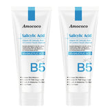 Amococo 2Pcs B5 Salicylic Acid Face Wash 100ml Oil Control Cleanser Deep Pore Foaming Wash for Oily Acne Prone Skin