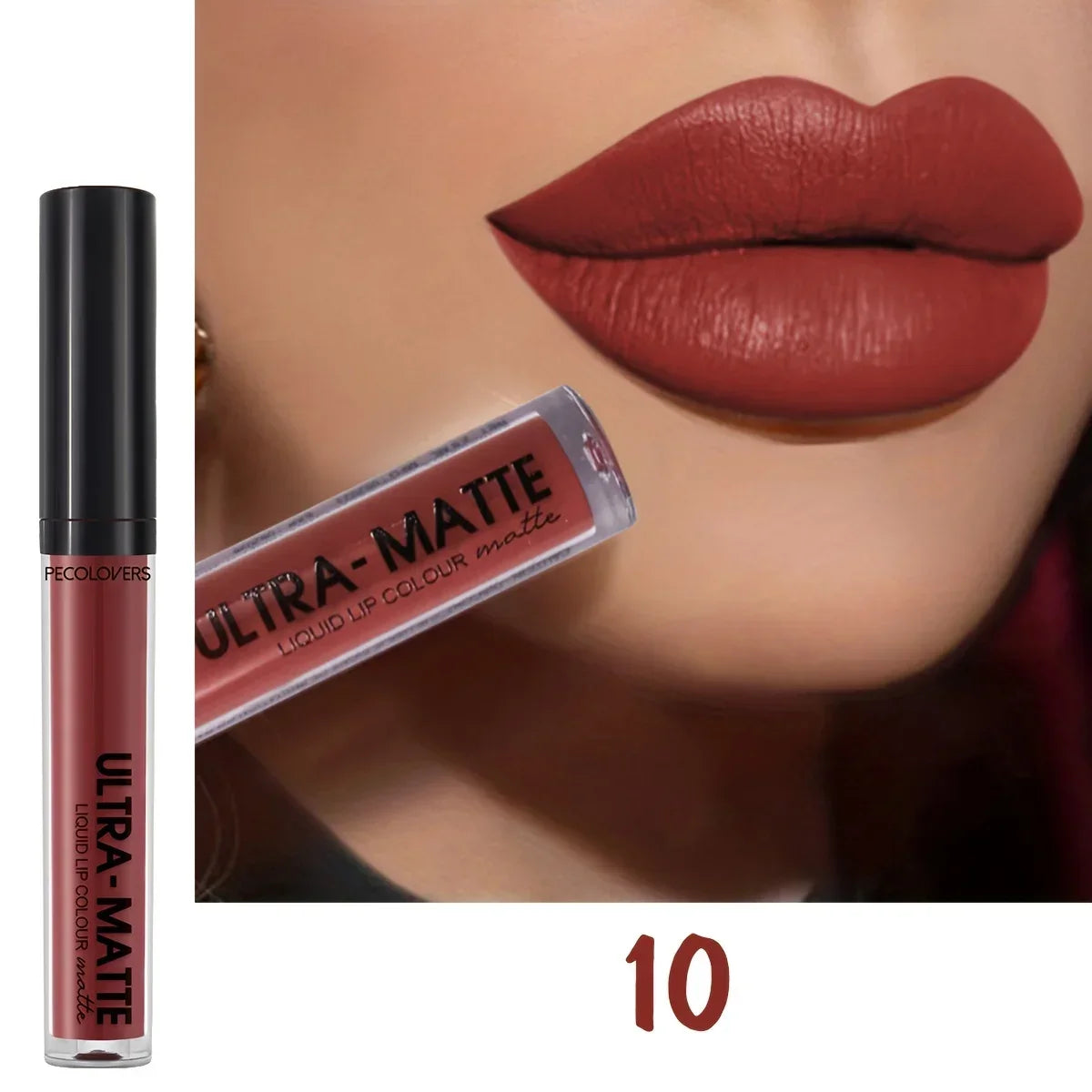 1PC 12-color Matte Lip Gloss, Velvet Sexy Liquid Lipstick, Long-lasting, Waterproof, Lip Makeup