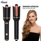 TINSOL Professional curling irons Ceramic auto-rotating air curling irons Air spinning rod styler Curling irons Styling tools