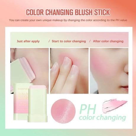 Temperature Change 3-in-1 Cheek Lip Tinted pixiBlush Stick Temperature Change Blush Makeup Products Cosmetic Palette Stick Face