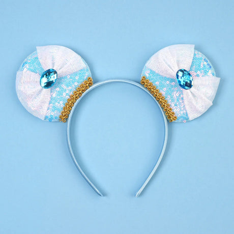Newest Festival Party Cosplay Mouse Ears Headband 3.3" Ears Glitter Hairband Without Bow For Boys DIY Cartoon Hair Accessories