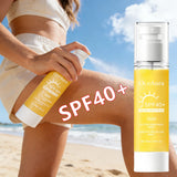 Facial Shiny Protection Sunscreen Spray SPF40+ Non-Sticky UV Isolation Anti-Oxidation Moisturizing Body Sunblock for Face Skin