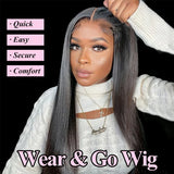 Bone Straight Glueless Wigs Human Hair Ready To Wear Brazilian Lace Front Human Hair Wigs 13x4 13x6 HD Lace Frontal Wig 5x5 Wig