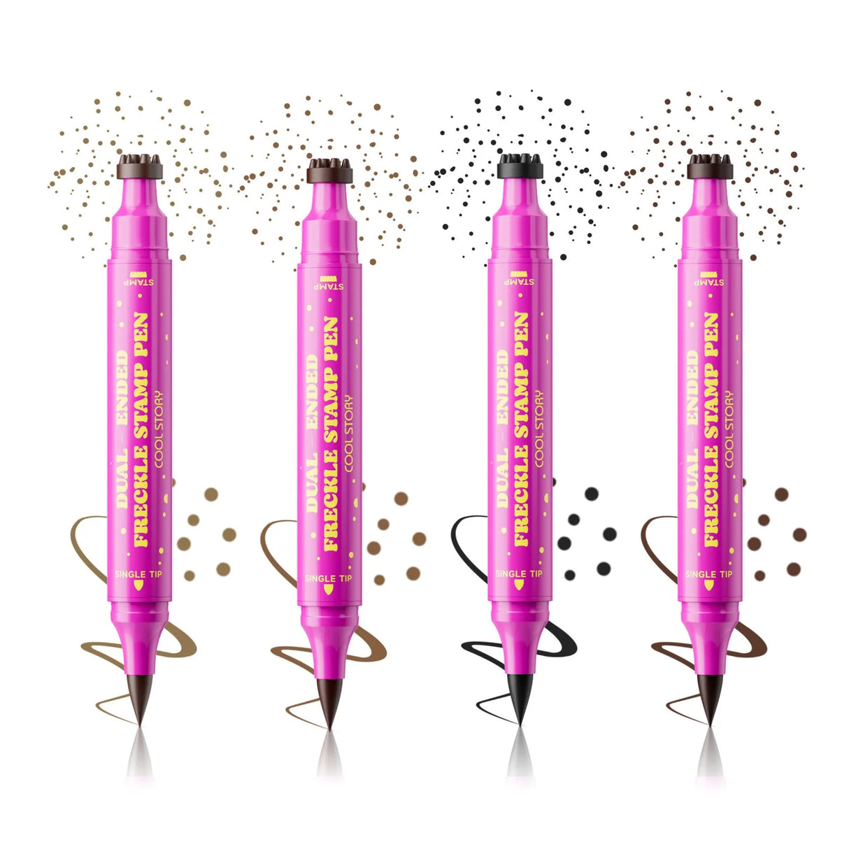 Double Eyeliner Freckles Pen All-in-One Natural Waterproof Lasting Seal Spot Pen Natural Simulation