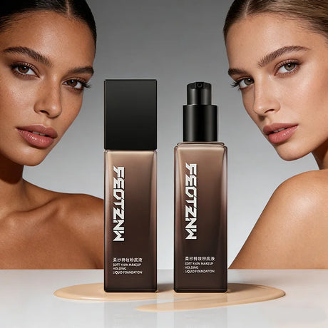 Feotznw Foundation Cream Long-lasting Makeup - 12H Natural Base Skin-toned Fit Natural-looking Lightweight Buildable Coverage