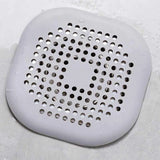 Square Silicone Drain Sticker Bathroom Sewer Hair Filter Drain Cover Household Bathroom Drain Mat
