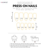 24pcs Nude Pink Sweet Fake Nails Short Duckbill Leopard Print French False Nails With 3D Bowknots Butterfly Cherry Press On Nail