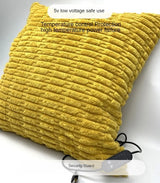 45x45cm USB Electric Cushion Portable Heating Pillow 5-Block Temperature Control Menstrual Cramps Period Pain Relief Heated Pad