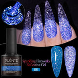 PUENTE 7.5ML Nude Shade Moonlight Cat Magnetic Gel Nail Polish Ultra-Bright Cat Eye Soak Off UV Semi-Permanent Varnish Manicure