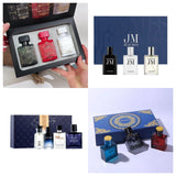 4 PCS/Set Men's Perfume Gift Set 3x30ml Long Lasting Woody Citrus Ocean Eau De Toilette Spray for Daily Work Dating Casual Use