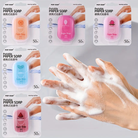 Ultimate Portable Paper Soap Sheets For Outdoor Travel， disposable hand washing travel soap