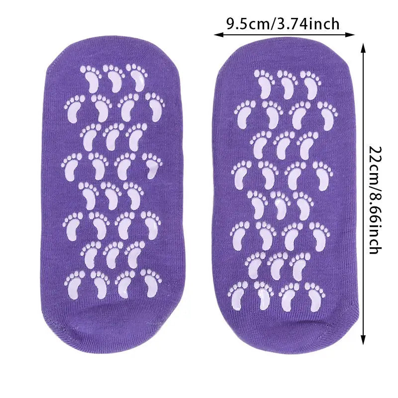Reusable Silicone Moisturizing Mask Socks Exfoliating Anti Crack Protective Gloves Dry Dead Skin Remover Tools Hand Foot Care