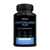 Multi Collagen Capsules (Types I, II, III, V & X) Support Skin Hair Nail Joint Health, Antioxidant, Anti-Aging