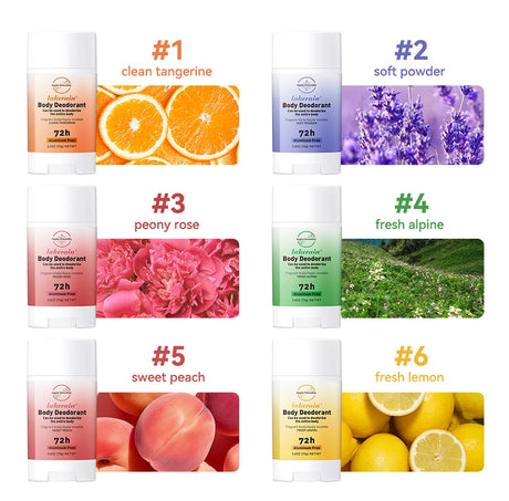 New Whole Body Deodorant Invisible Cream Stick 72 Hour Odor Control Aluminum Free Baking Soda Free Skin Care