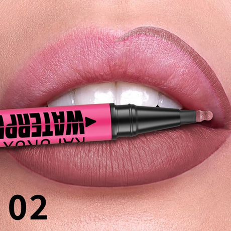 Lip Liner Waterproof, Sweatproof, Matte Multi-color Correcting Liquid Lipstick Pen Sexy Red Brown Lip Makeup for Women Gifts