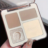 Natural Stereoscopic Face Powder Palette  Matte Bronzer  Contour Shading  Multifunctional Highlighter  Cosmetic Blush gift