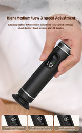 Aluminum Alloy 2-in-1 Electric Callus Remover And Food Grinder Hand Foot Care Tool Set with Gift Box