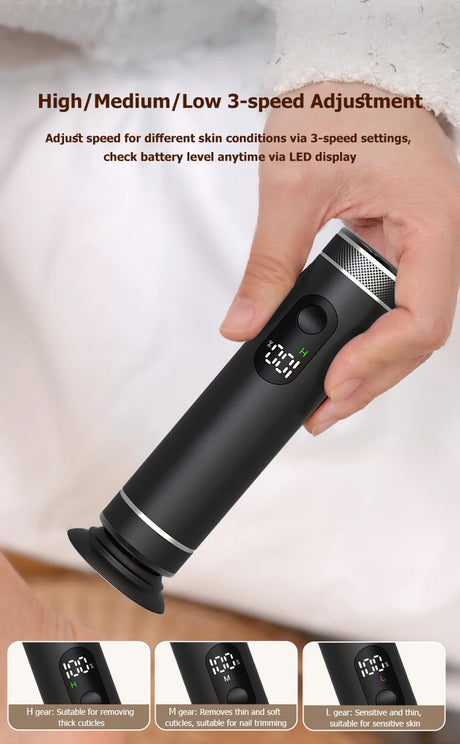 Aluminum Alloy 2-in-1 Electric Callus Remover And Food Grinder Hand Foot Care Tool Set with Gift Box