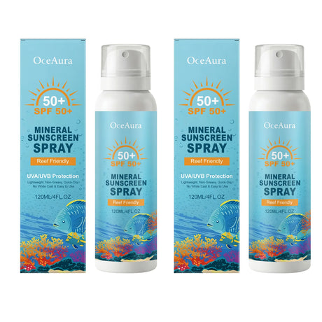 OceAura Sunscreen Spray Spf 50 Anti UV Protection Oil Control Waterproof Sunburn Prevention Skin Care Mineral Sun Cream Spray