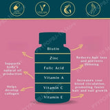Hair Skin Nail Gummies Vitamin Supplement Biotin Multivitamin Daily Nutritional Support 60 Gummies
