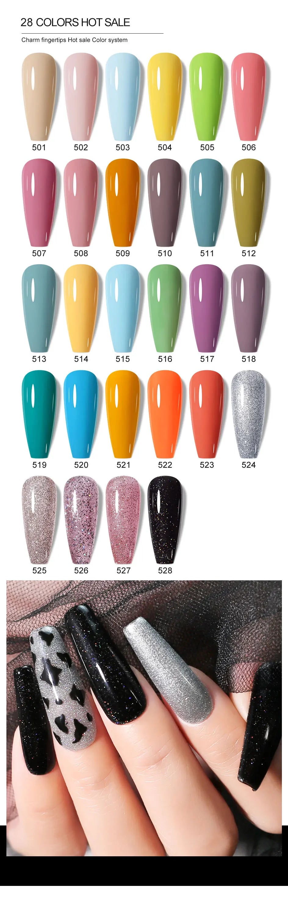 Clou Beaute Grey Color Nail Gel Polish Full Coverage Nail Polish Dark Red Gel Lacquer Varnish Vernis Semi Permanent Nail Art