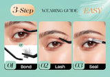 Individual Lashes Cluster C Curl Mix Lash Clusters 3D Wispy DIY Eyelash Extension 0.1mm Super Thin Band Resuable Natural Lashes