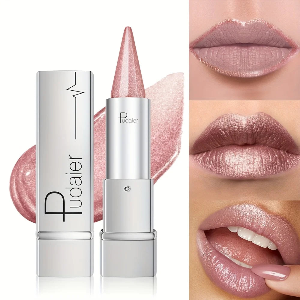 Waterproof and shimmery lipstick, waterproof and sweatproof, long-lasting and smudge-proof, not easy to smudge.
