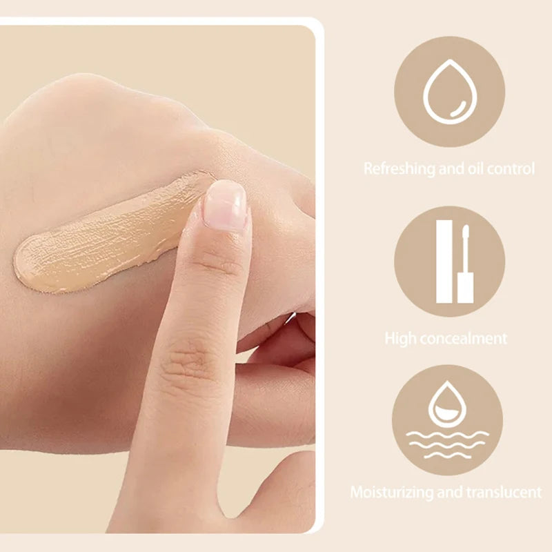 Multifunctional Liquid Foundation Concealer Stick Dark Circles Corrector Nose Contour Shading Cream Highlighter Makeup Cosmetics