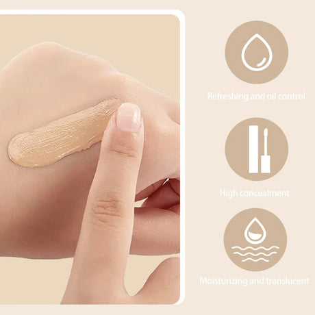 Multifunctional Liquid Foundation Concealer Stick Dark Circles Corrector Nose Contour Shading Cream Highlighter Makeup Cosmetics