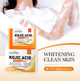 SADOER 100g Kojic Acid Whitening Soap, Handmade Bath Soap, Body Cleansing Antimicrobial Moisturizing and Disinfection Sope