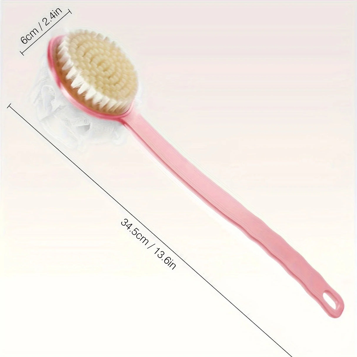 1/2pcs Long Handle Soft Bristle Bath Brush - 2-in-1 Body Back Scrubber & Dead Skin Remover,Deep Clean Skin Exfoliate Keratin