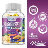 Glucosamine Chondroitin MSM Turmeric Boswellia - Joint Health and Joint Function Support - Glucosamine Sulfate Mobility FormulaC