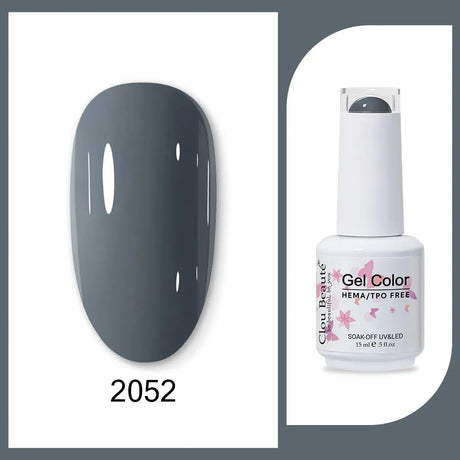 Clou Beaute 15ml HEMA TPO FREE Gel Nail Polish Bright Dark Army Green Gel Lacquer Semi Permanent Art Organic  Nail Gel Varnish