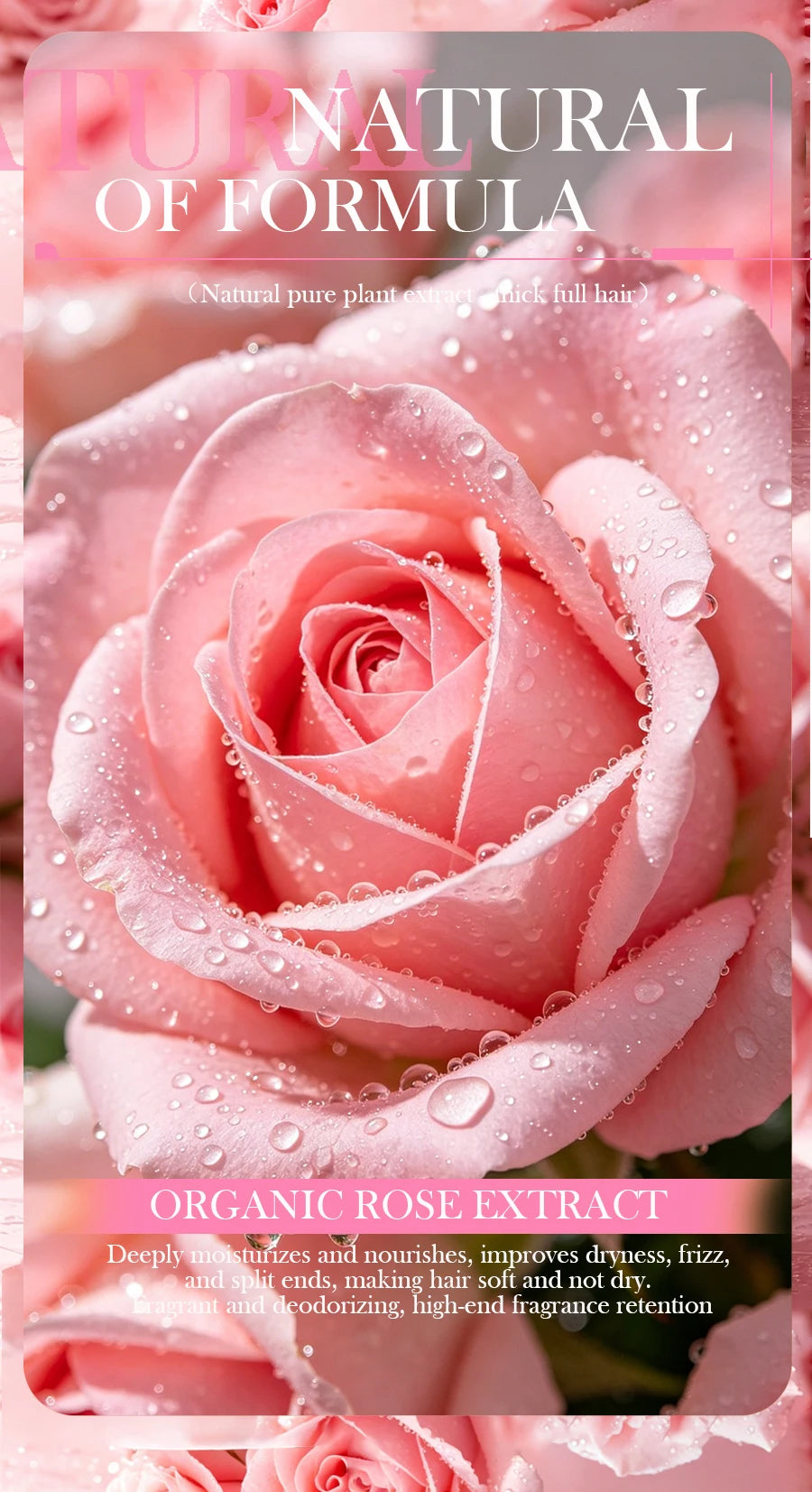 Pink Rose Essential Oil Shampoo Bar, Plant Extract Essence Deep Cleaning Hand Soap, Soft Shampoo and Hair Care Soap