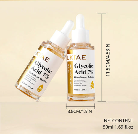 LKIAE Lightening Face Serum, Reduce Dark Spots Essence, With Centella Asiatica Extract, Fruit Acids, Niacinamide, 50ml/1.69 oz