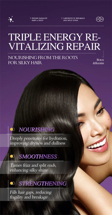 Magical Keratin Hair Mask 5 Seconds Repair Damaged Frizzy Hair Soft Smooth Shiny Nutrition Deep Moisturize Nourishing Hair Care