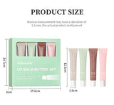 Mirror Lip Balm Butter Set Deep Moisturizing Lip Glaze Gross Smoothing Color Lips Oil Long Lasting Nourishing Lip Care Cosmetics