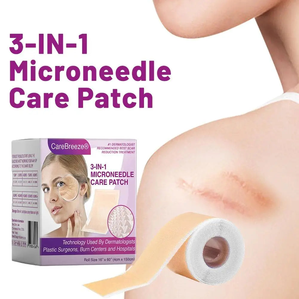 1/3/5rolls Brand Wrinkle-reducing Body Face Tape Dermatologist Recommend Best Scar Reduction Patch 3-in-1 Microneedle Care Patch
