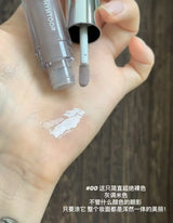 HYNTOOR Goth Lip Gloss Mirror Moist Nude Grey Black Silvery Fine Flash Low Saturation Lip Glaze Lasting Halloween Lip Makeup
