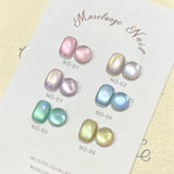 1-6PCS 12ML Human Fantasy Cat Eye Gel Nail Polish Ice Clear High-end Glass Bead Semi-permanent Gel Nail Polish Nail Art Supplies